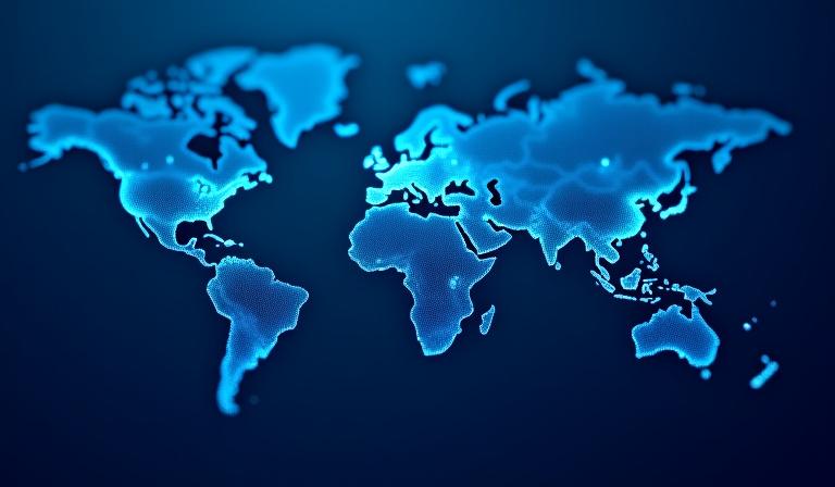 North American logistics network map